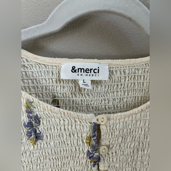 &Merci Cream Floral Blouse - Picture 4 of 6